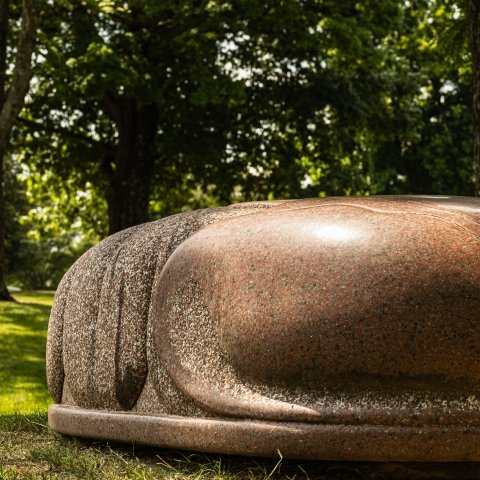 Palace of Memories sculpture on campus
