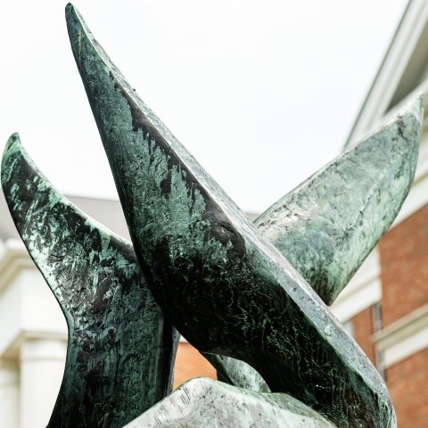 Top of the flame statue