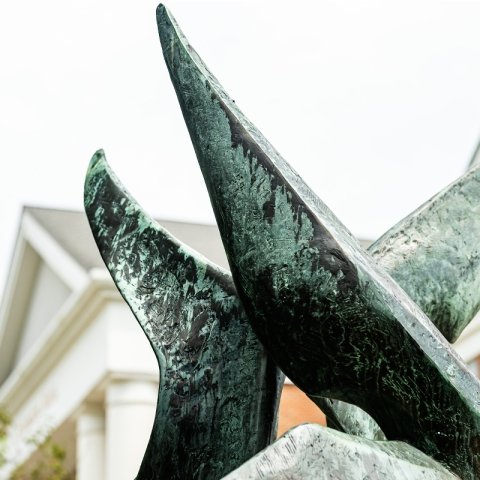The Flame Statue detail close up 