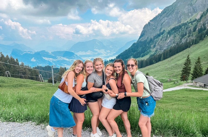 Students in the summer study abroad course "Economics of Tourism" studied and visited sites around Strasbourg, France.