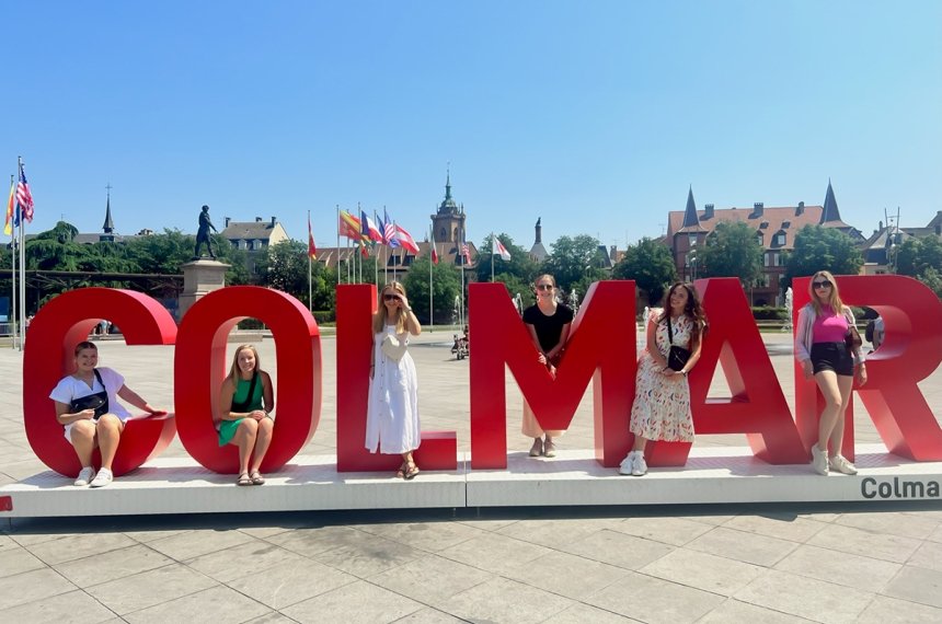 Students in the summer study abroad course "Economics of Tourism" studied and visited sites around Strasbourg, France.