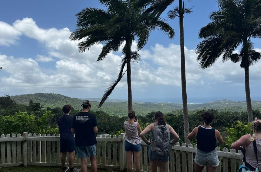 Students traveled to Barbados during the summer of 2023 in the course, "Research in Primate Behavior."