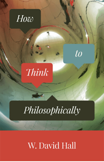 A book cover shows the title "How to Think Philosophically." 