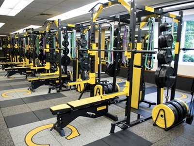 Weight room in Buck Fitness Center