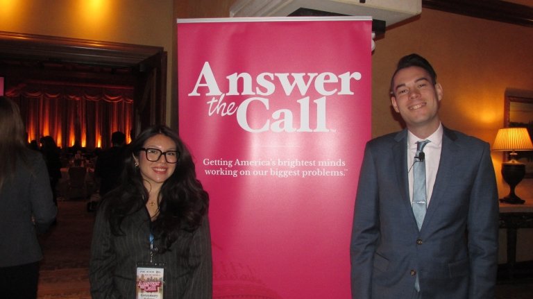 Getzamary Solano and Garric Buzzard at an Answer the Call Ambassador weekend.