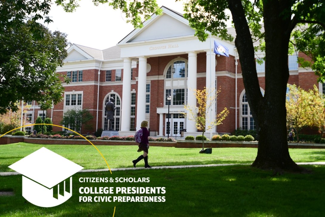 Centre President Milton C. Moreland joins 70 college presidents to advance civic preparedness