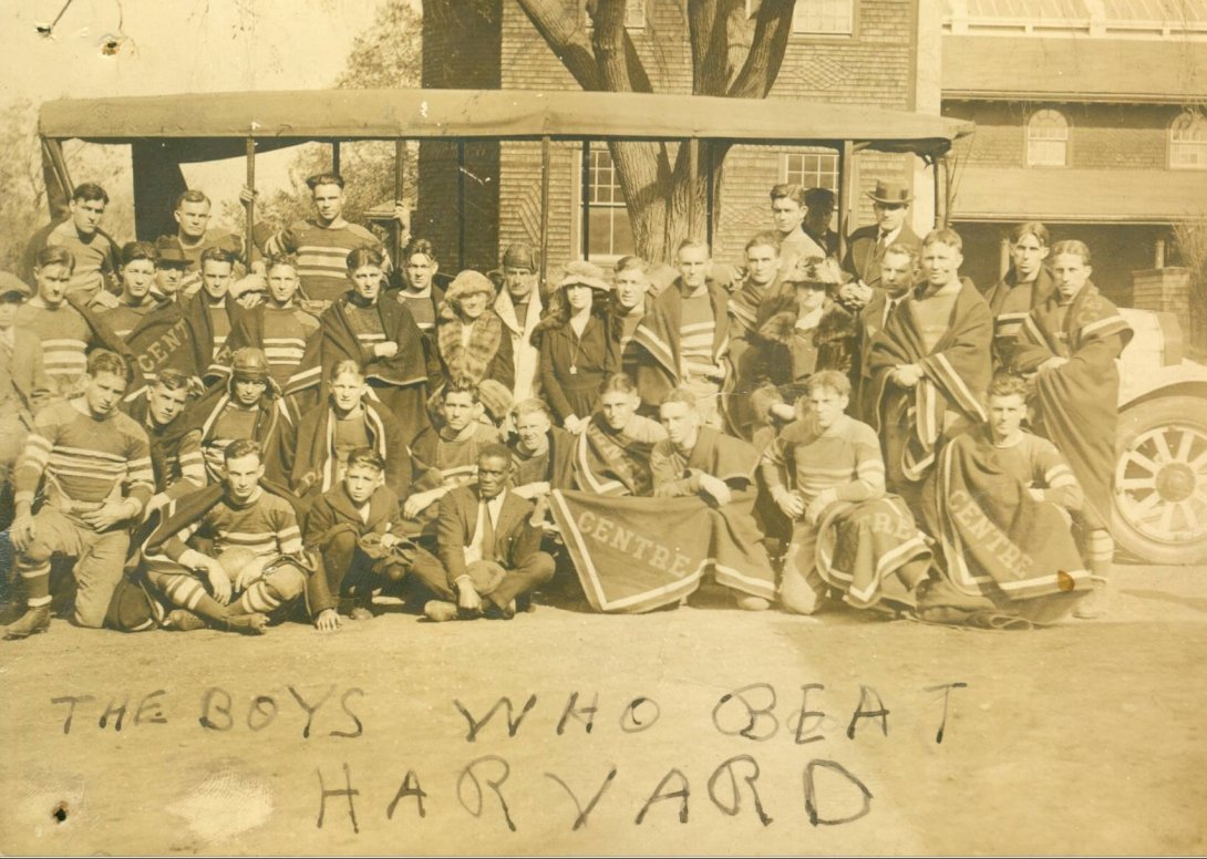 "The Boys Who Beat Harvard", Centre College's 1921 football team who defeated Harvard 6-0 in what some consider the upset of the 20th Century.