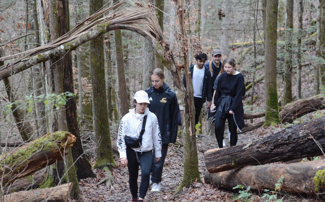 A Thanksgiving Break hike and zip-lining experience in Red River Gorge, students have had opportunities to get out and explore nature — a boost for mental and physical health.
